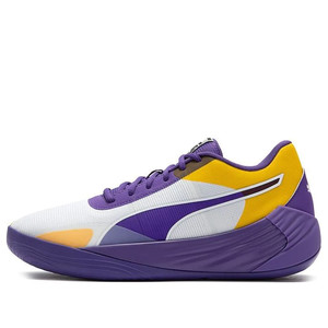 Puma Fusion Nitro Team Purple Yellow Basketball | 377035-09