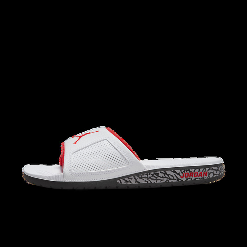 Air Jordan Hydro III Retro White University Red Cement | 854556-103