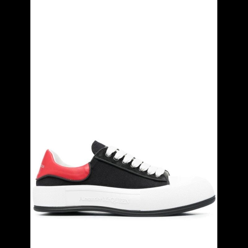 Alexander McQueen panelled lace-up trainers | 735796W4VW1
