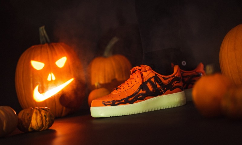 Nike Air Force 1 Orange Skeleton | CU8067-800