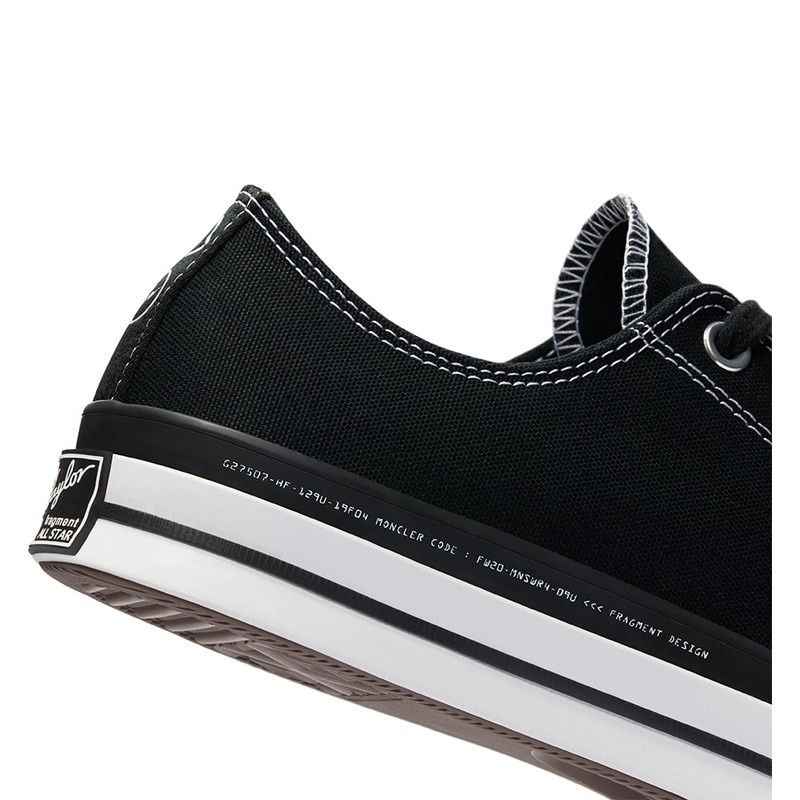 Moncler x Fragment x Converse Chuck 70 Low Black | 169069C