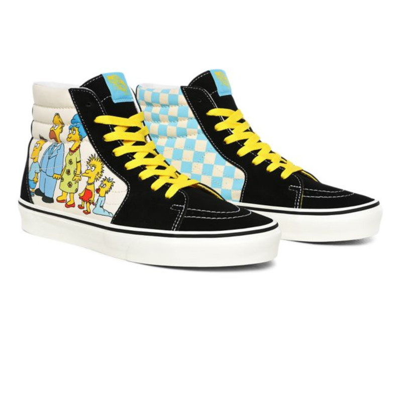 Vans x The Simpsons Sk8-Hi 1987-2020 Black / White Trainers | VN0A4BV617E