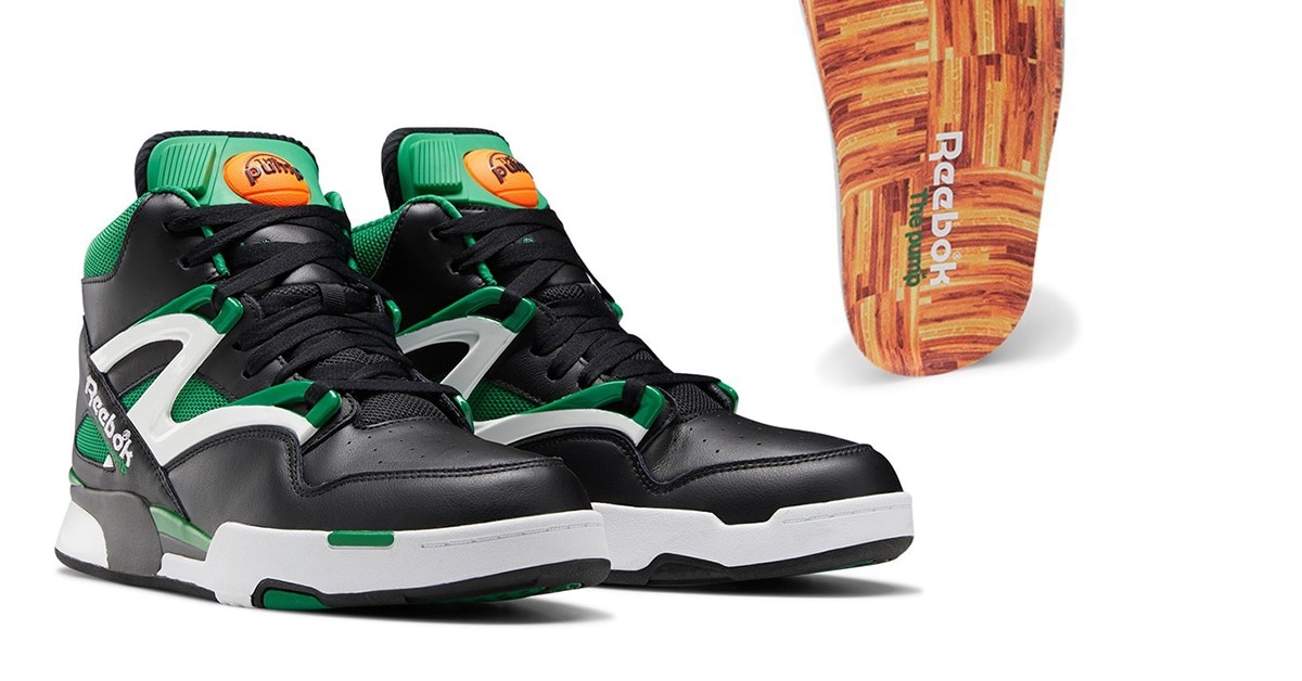 Deswegen erinnert Reebok’s Pump Omni Zone II „Parquet Court“ an das kultige Parkett der Boston Celtics