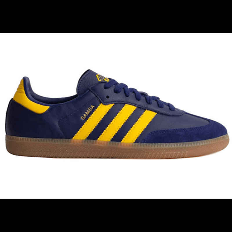 Adidas samba yellow stripe online