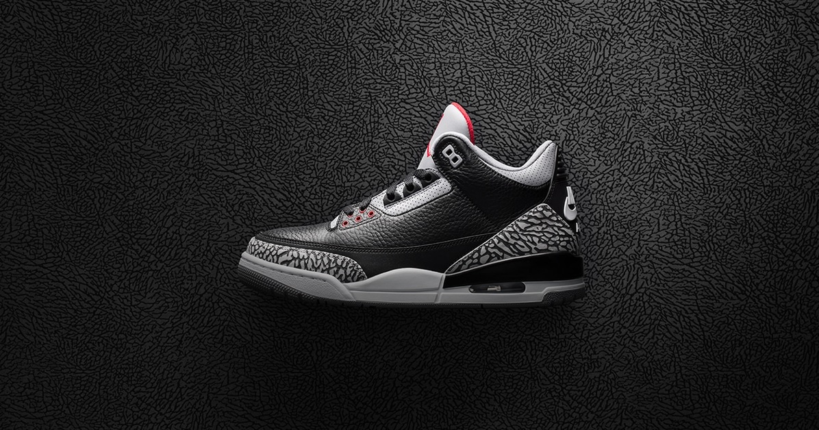 Der Air Jordan 3 "Black Cement" kommt schon in 2 Tagen!