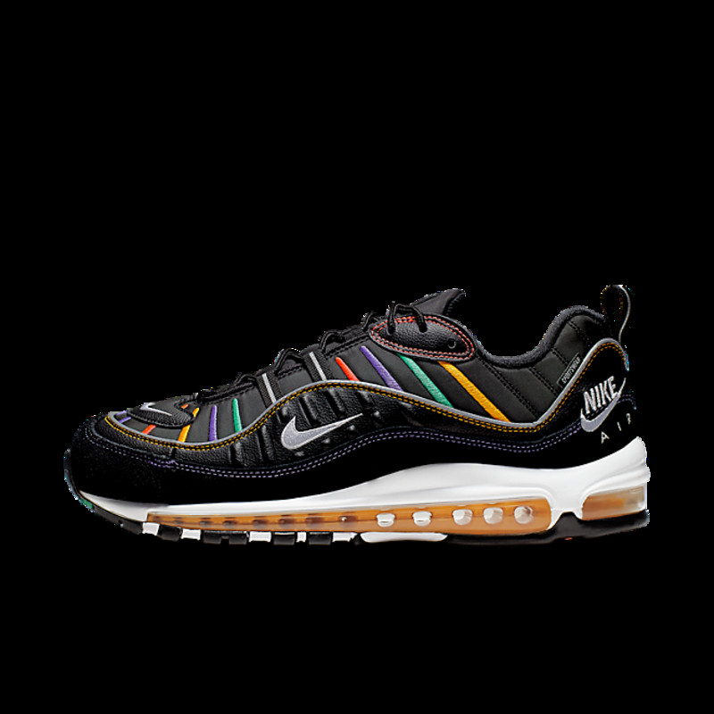 revisión Publicación estilo Nike Air Max 98 PRM (Black / Flash Crimson - Kinetic Green) 