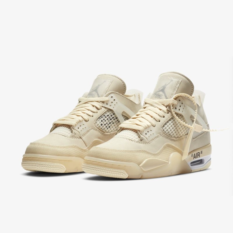 Off-White x Air Jordan 4 Sail | CV9388-100