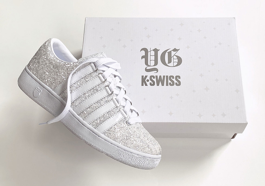 First Collab from K-Swiss and YG Features a Classic LX "Disco" Covered in Glitter