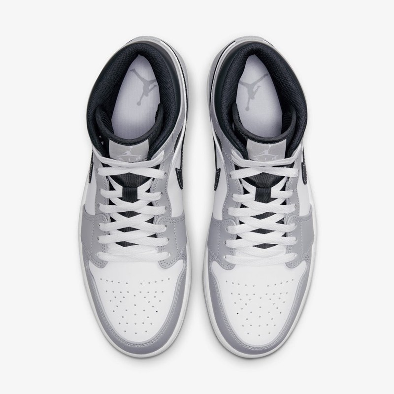 Air Jordan 1 Mid Light Smoke Grey | 554724-078