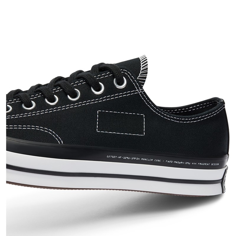 Moncler x Fragment x Converse Chuck 70 Low Black | 169069C