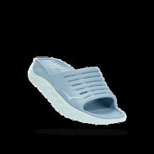 HOKA  Ora Recovery Slide 2 Sandal in Blue Fog/Blue Glass, Size 9 | 1099674-BFBG-09