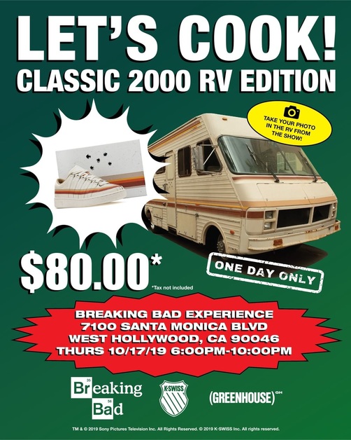 Der Classic 2000 von K-Swiss lässt sich von Breaking Bad’s Wohnmobil inspirieren