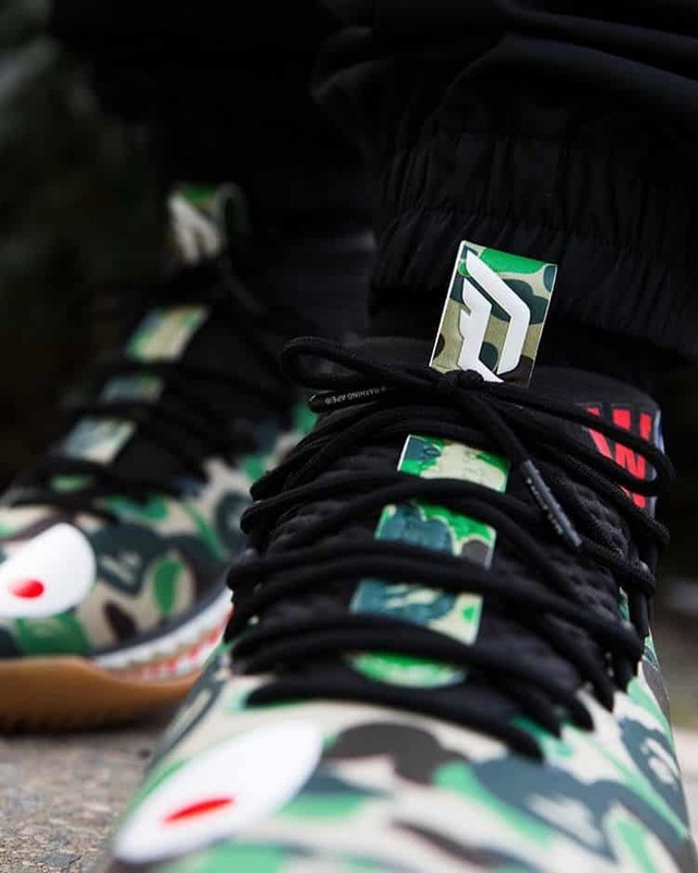 Bape x adidas Dame 4 Green Camo | AP9974