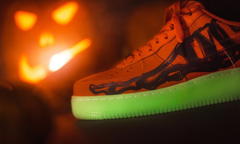 Nike Air Force 1 Orange Skeleton | CU8067-800