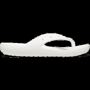 Crocs Unisex Classic 2.0 Flips White | 209402-100