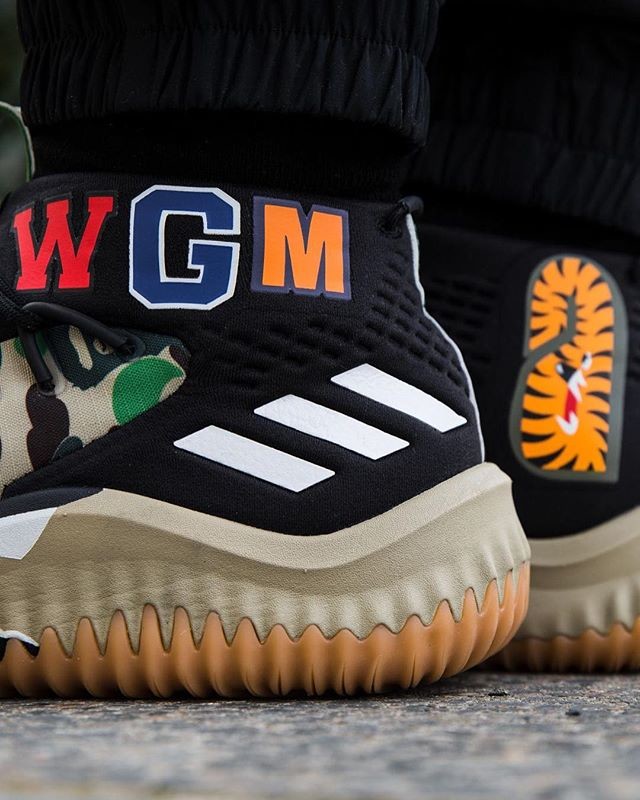 Bape x adidas Dame 4 Green Camo | AP9974