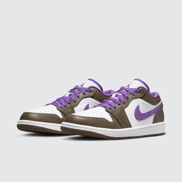 Offizielle Bilder des Air Jordan 1 Low „Purple Mocha“