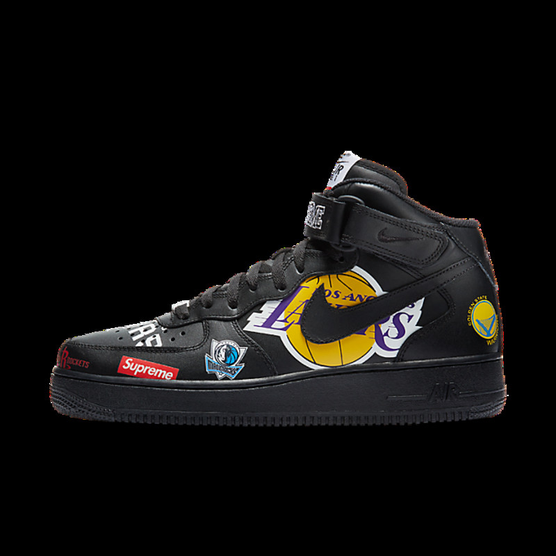 Nike Air Force 1 Mid Supreme NBA Black