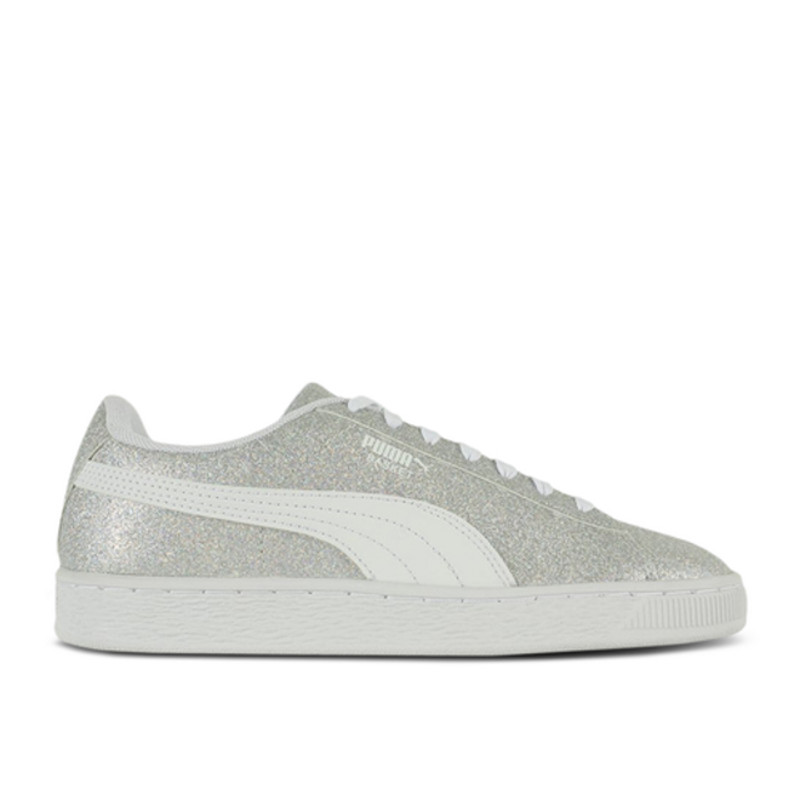 Puma basket outlet silver glitter