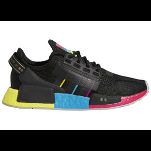 adidas NMD R1 V2 Black Pink Yellow (Youth) | FY1254