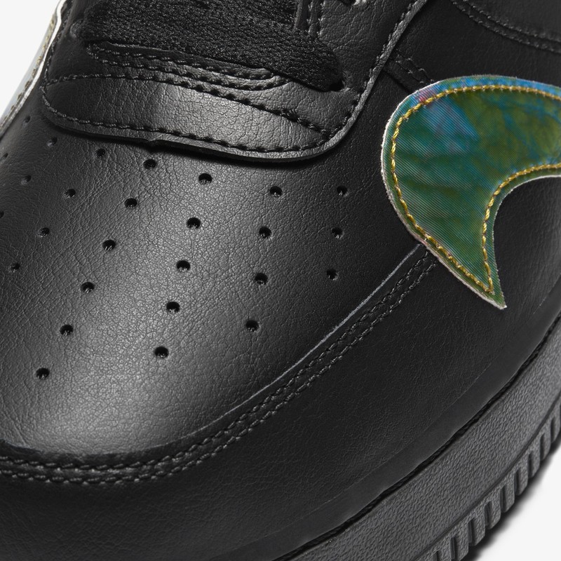 BUY Nike Air Force 1 Low Misplaced Swooshes Black Multicolor
