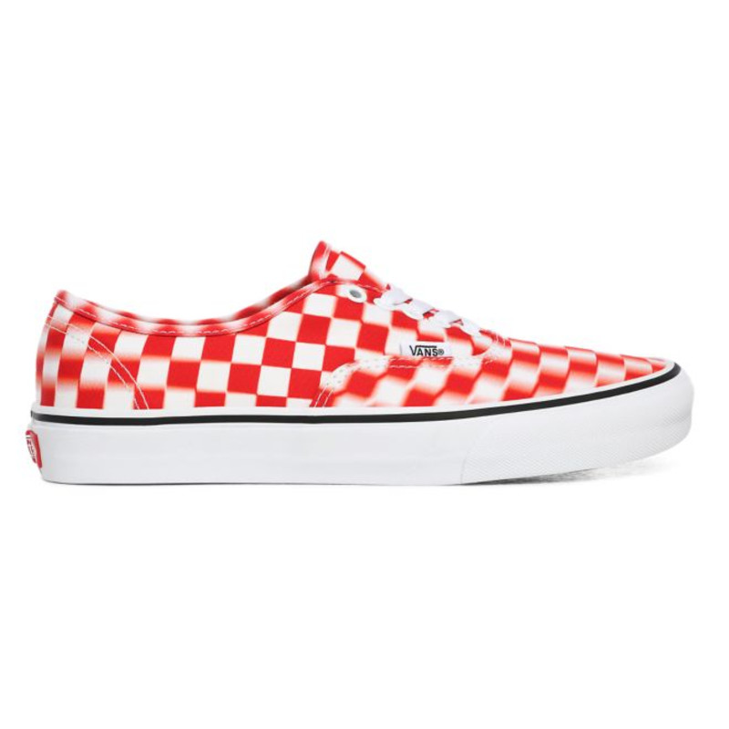 Blur hot sale checkered vans