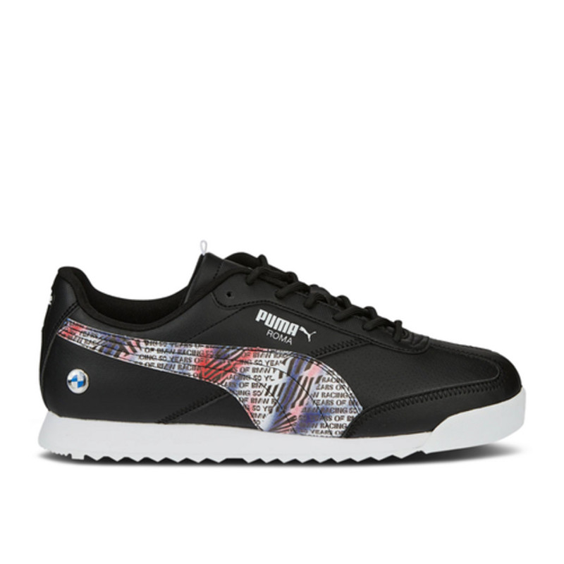 Puma roma on sale black white