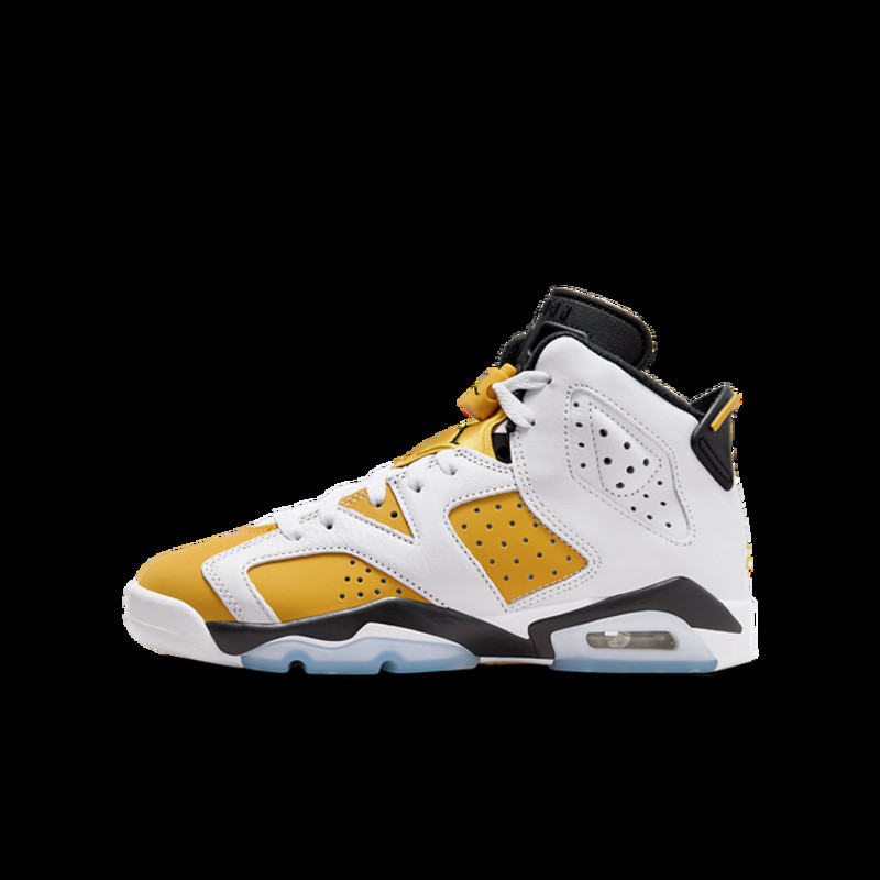 Jordan Air Jordan 6 Retro (GS) White/Yellow Ochre/Black | 384665-170