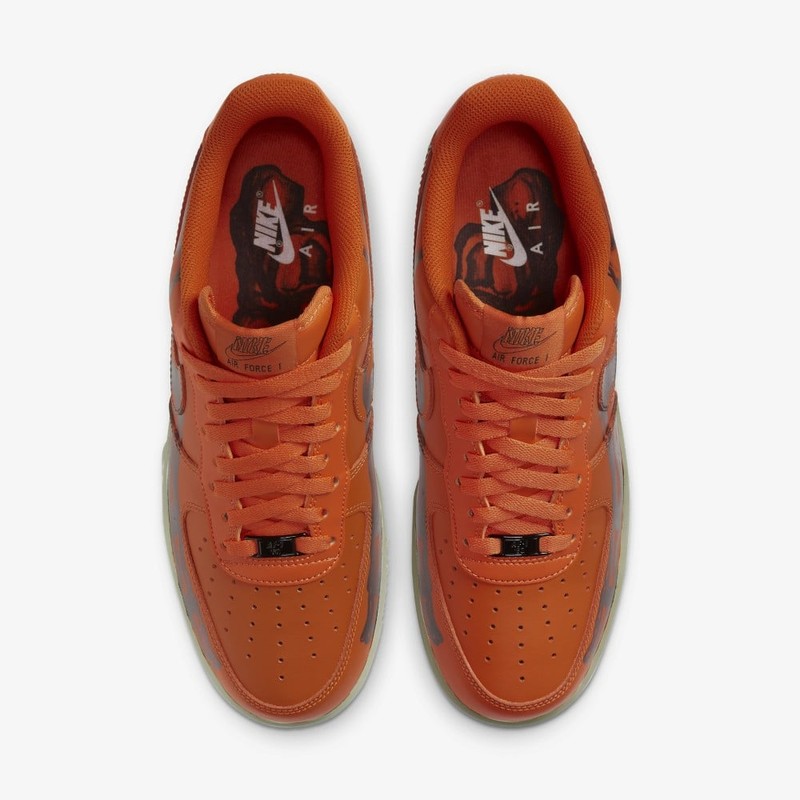 Nike Air Force 1 Orange Skeleton | CU8067-800