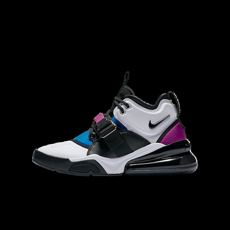 Nike air force 270 white/ black-lyon blue hotsell