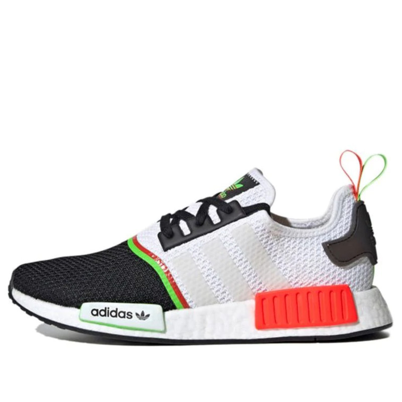 adidas originals NMD_R1 WHITE/BLACK/RED/GREEN Marathon Running | FY2425