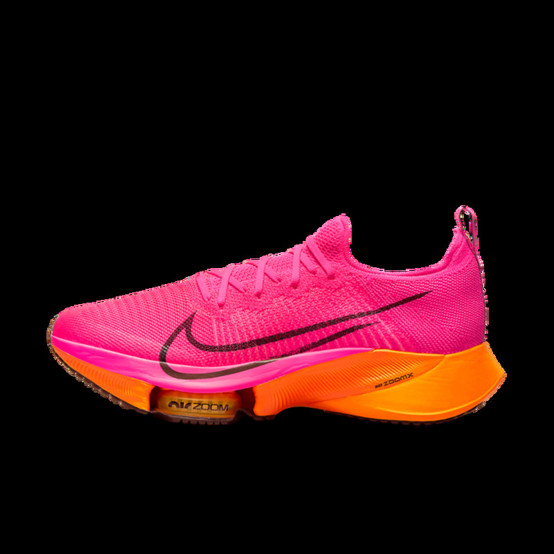 Nike Air Zoom Tempo Next% Flyknit Hyper Pink Laser Orange | CI9923-600