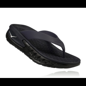 HOKA  Ora Recovery Flip Sandal in Black, Size 8 | 1018353-BLK-08