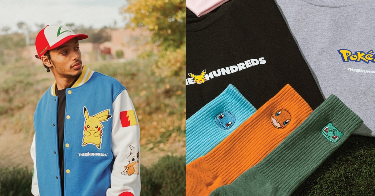 Schnapp' sie dir alle mit der neuen The Hundreds x Pokemon Kollektion