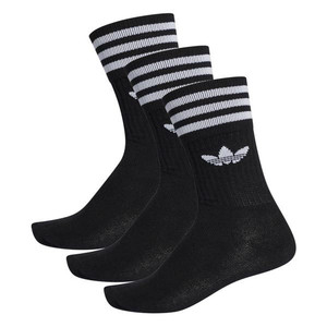 adidas Solid Crew Sock Zwart | S21490