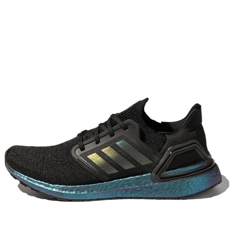 adidas Ultraboost 20 Black/Blue Marathon Running | G55839