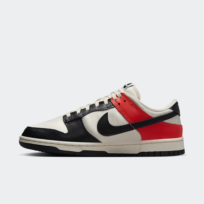 Nike Dunk Low "Black Toe/Bright Crimson" | HQ3423-635