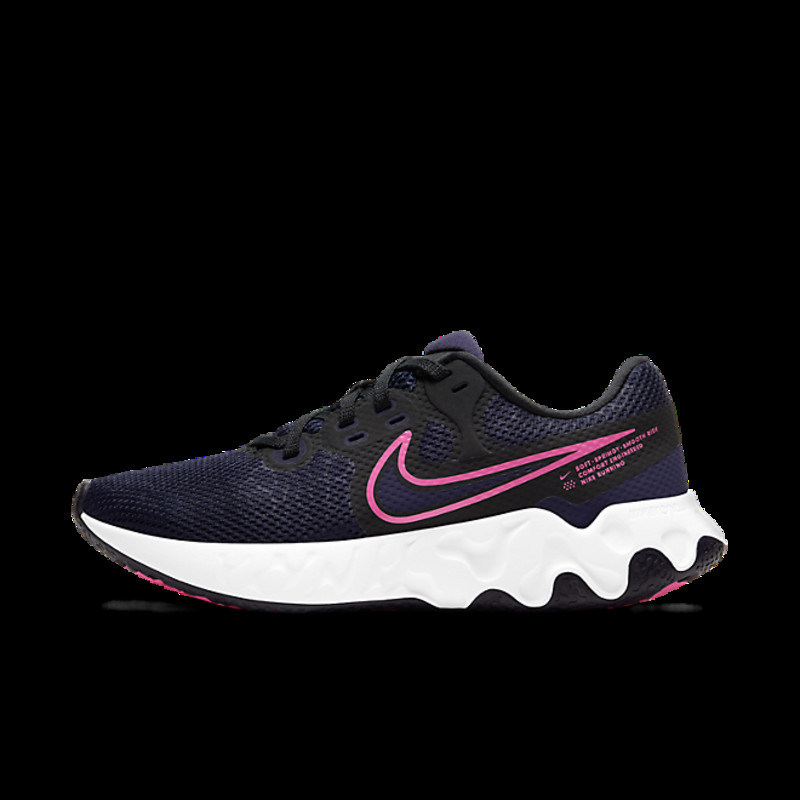 Nike Renew Ride 2 Blackened Blue Pink Glow (W) | CU3508-401