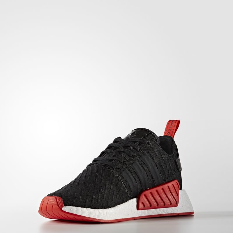 adidas NMD R2 Black/Red | BA7252 Grailify