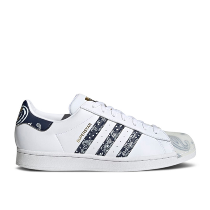 superstar collegiate navy white