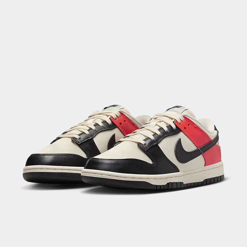 Nike Dunk Low "Black Toe/Bright Crimson" | HQ3423-635