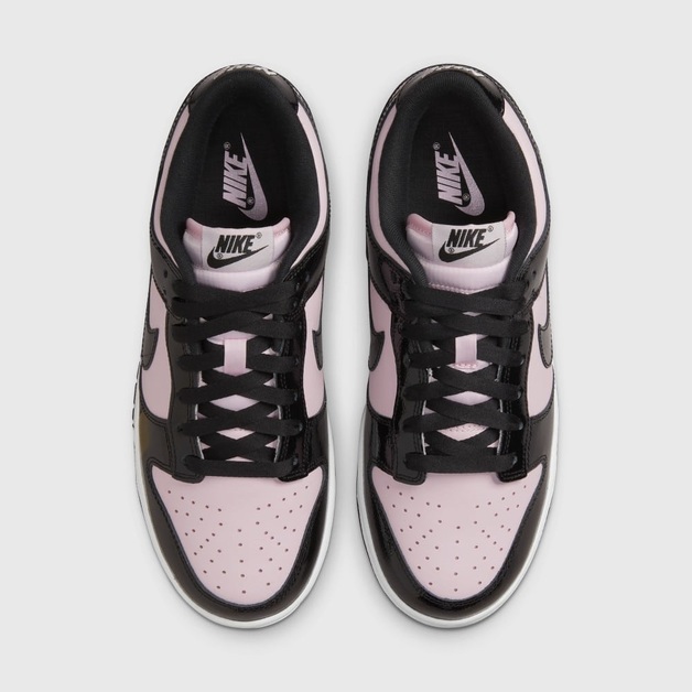 Pink and Black Patent Leather Appear on the New Nike Dunk Low WMNS