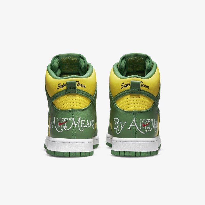 Supreme x Nike SB Dunk High By Any Means Brazil | DN3741-700