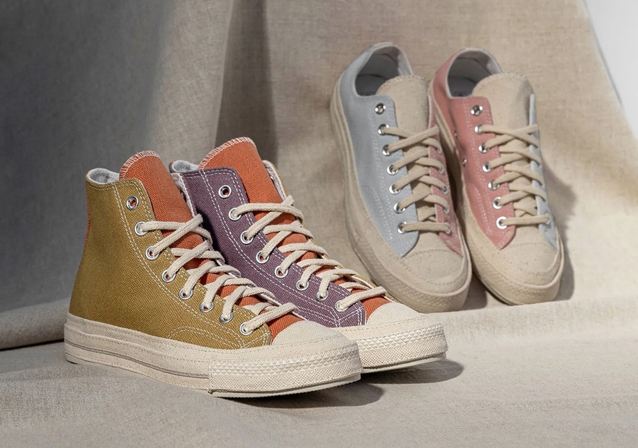 Converse verwendet recycelte Baumwolle für das „Tri-Panel“ Pack