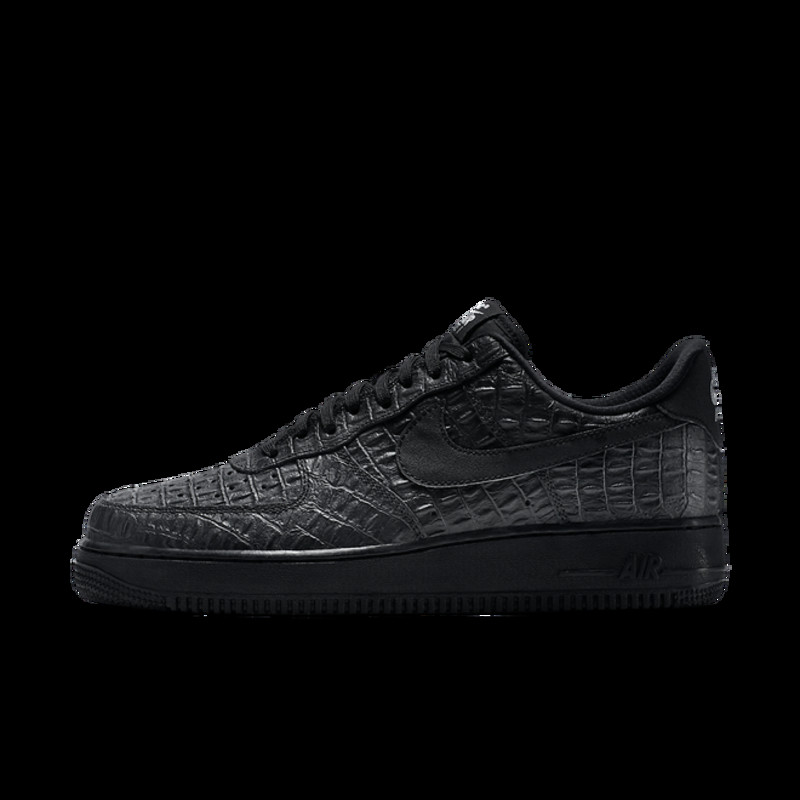 NIKE AIR FORCE 1 LOW ’07 LV8 ‘BLACK CROC’ BLACK | 718152-007