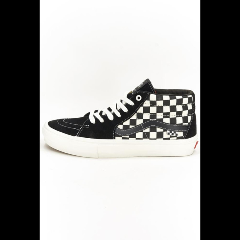 Vans Grosso Mid Skate Checkerboard Black Marshmallow | VN0A5FCG1KP1