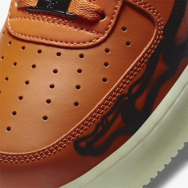 Nike Air Force 1 Orange Skeleton | CU8067-800