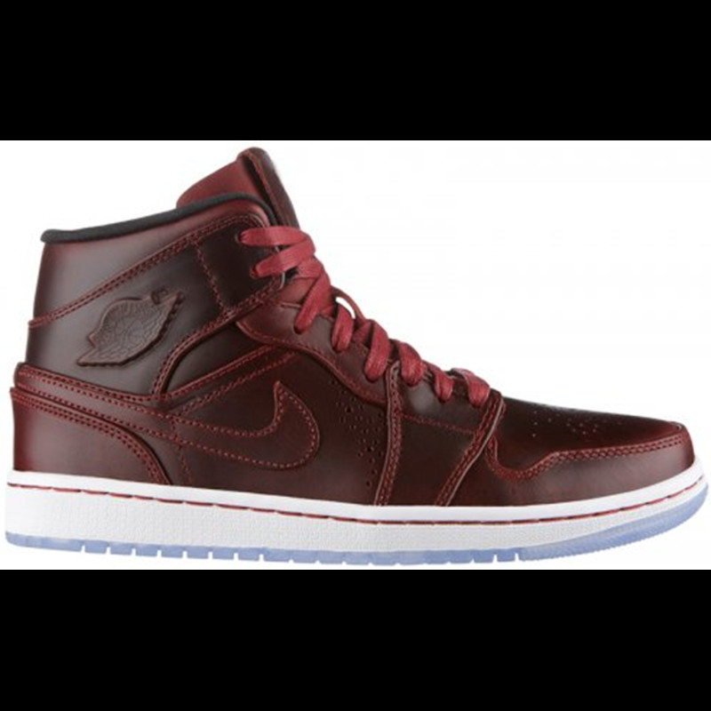 Air jordan best sale 1 mid maroon