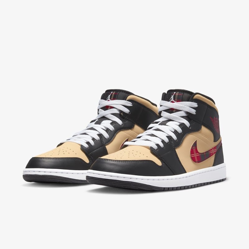 Air Jordan 1 Mid Tartan Swoosh | DZ5329-001