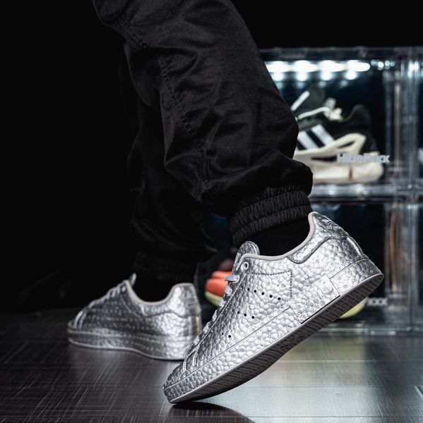 adidas Silver Metallic Stan Smith Sneakers